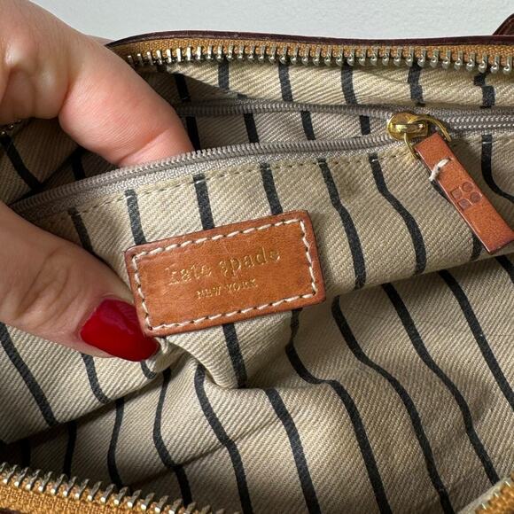 Vintage Kate Spade Green Suede Leather Shoulder Bag - Picture 10 of 12